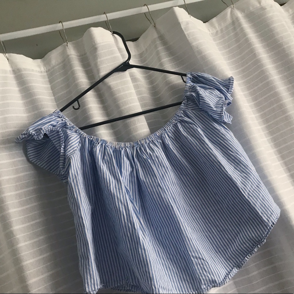 Off the shoulder crop top